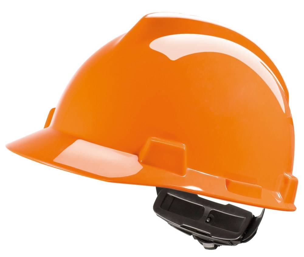 MSA Bouwhelm V-Gard + Knop Oranje-0