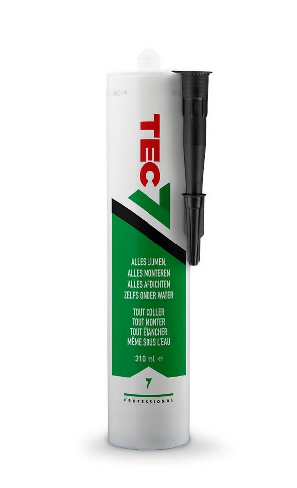 Tec7 Alles Afdichten Lijmen En Monteren Zwart 310Ml