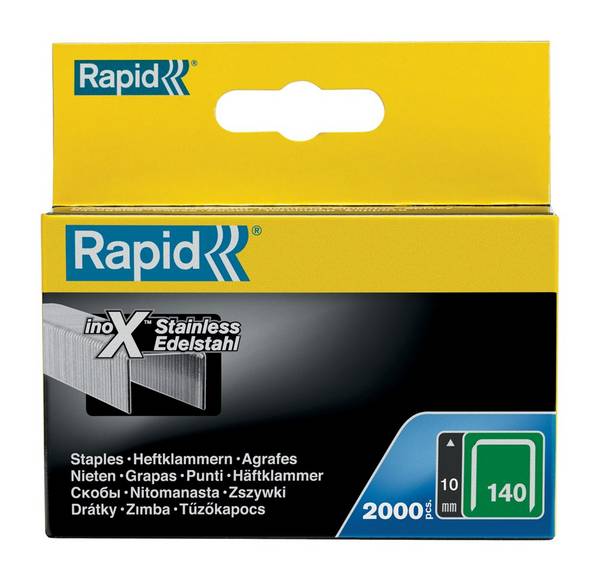 Nieten Rapid                    140/ 10 Rvs    10Mm. - 2000 stuks