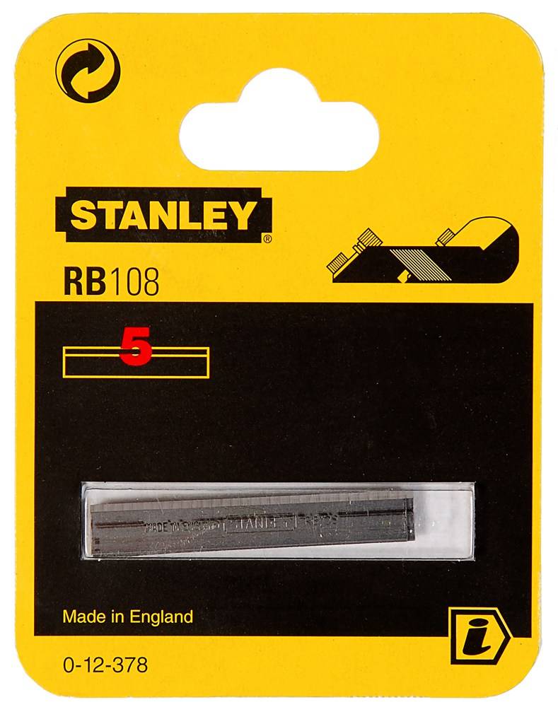 Stanley Schaafmesjes Recht RB108 5St.-0