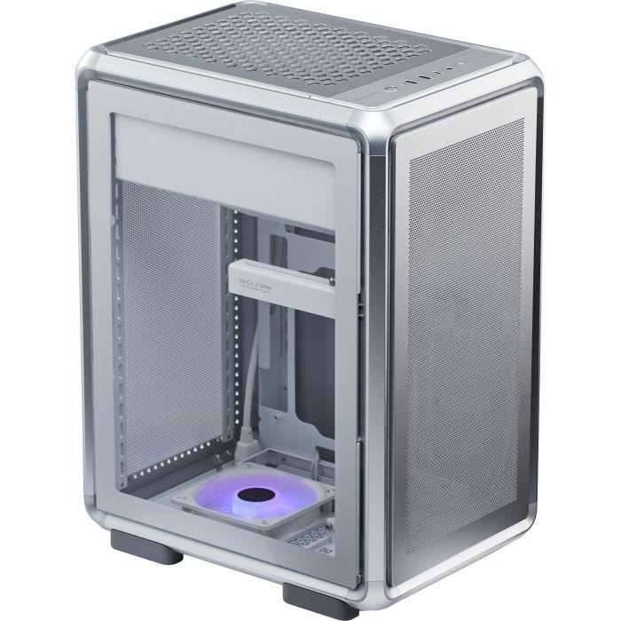 Gaming pc-behuizing - COOLER MASTER - MF400M-SHNN-S00 - MasterFrame 400 Mesh Zilver - Micro-ATX en Mini-ITX-1