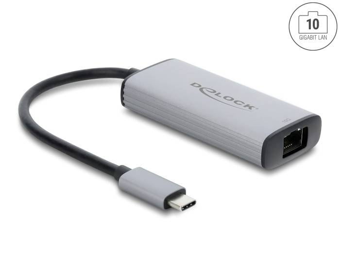 Delock USB Type-C™ Network Adapter 10 Gigabit LAN 1 x RJ45-0
