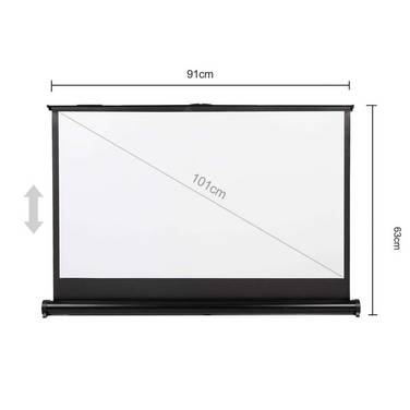 MCN Maclean draagbaar projectiescherm, compact, desktop, 40", 16:9, MC-962