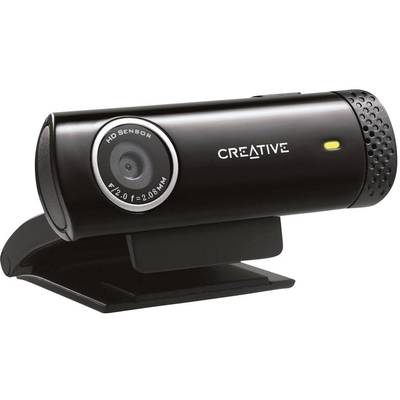 Creative Live Cam Chat HD HD-webcam 1280 x 720 Pixel Standvoet, Klemhouder 