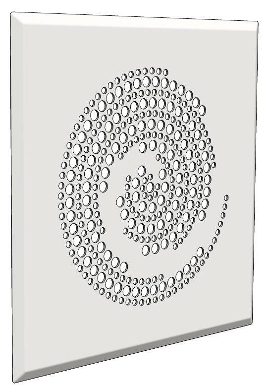 Glen Dimplex SEE Ventilgitter DVG QW Circles-0