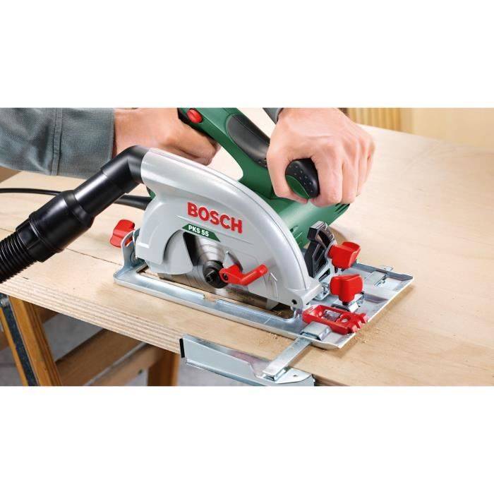 BOSCH PKS 55A Cirkelzaag met Stofafzuigbehuizing-2