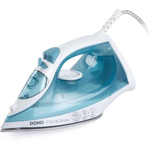 DOMO Stoomstrijkijzer DO7060S CeraGliss - 2400 W - 40 g/min - 320 ml - Blauw/Wit
