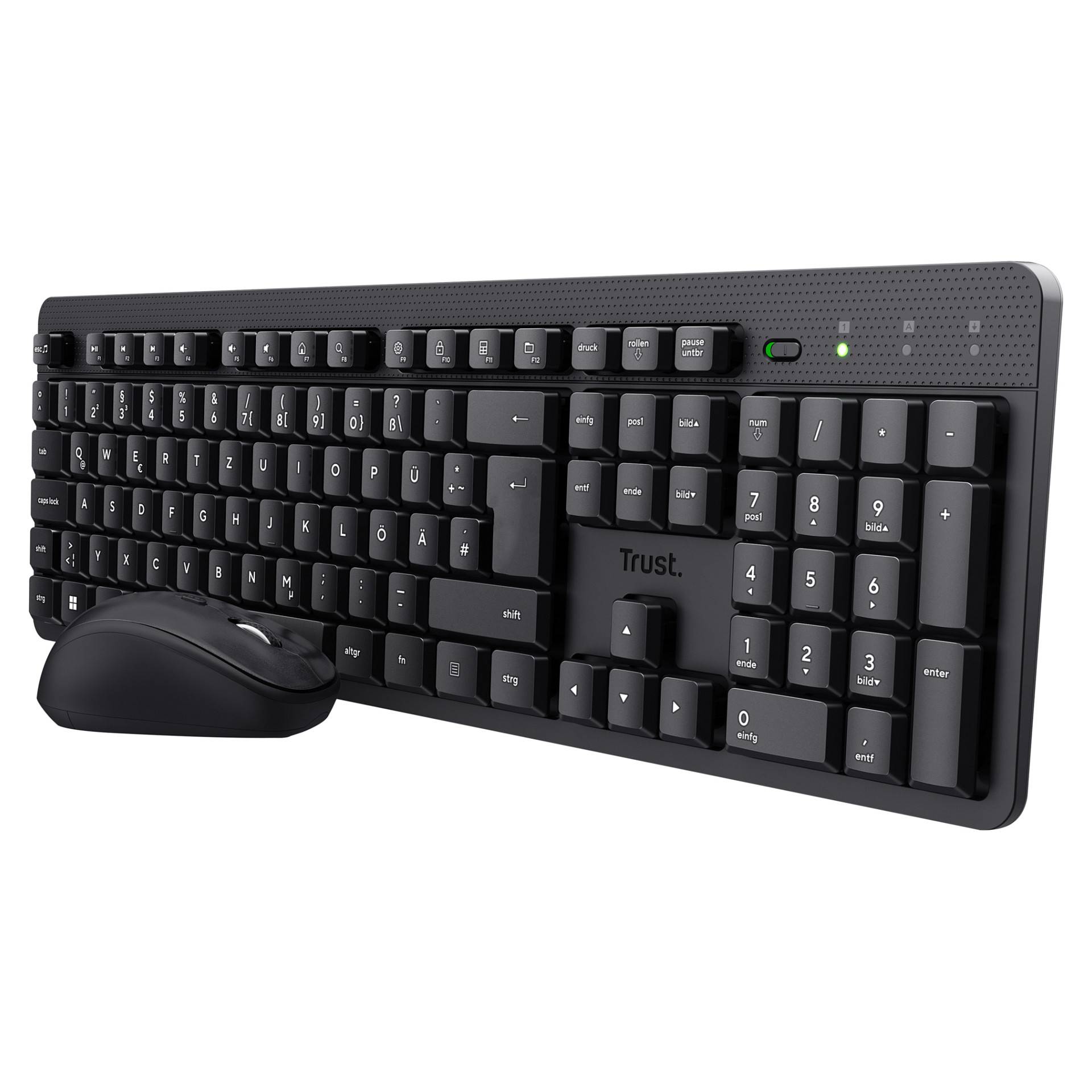 Trust TKM-360 Draadloos Toetsenbord en Muis QWERTZ Duits Zwart-0