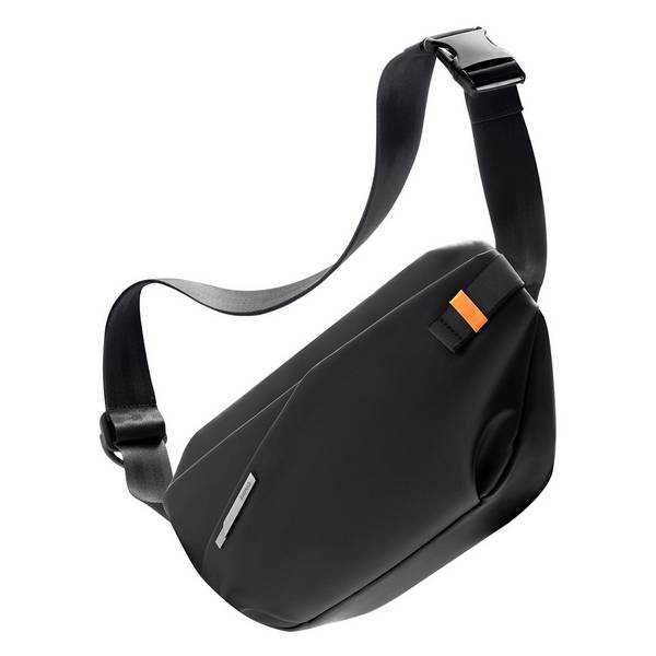 Inateck FB01001 zwarte unisex schoudertas van polyester.