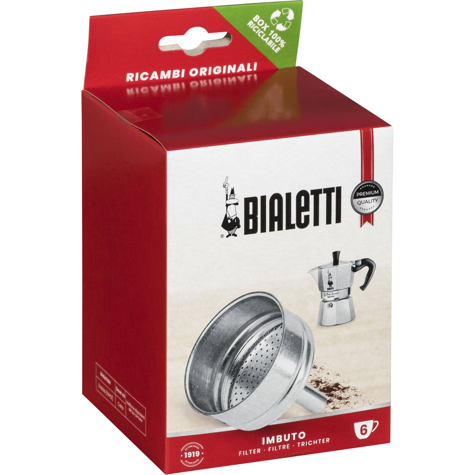 Bialetti Ricambi trechter voor 4 kopjes-0