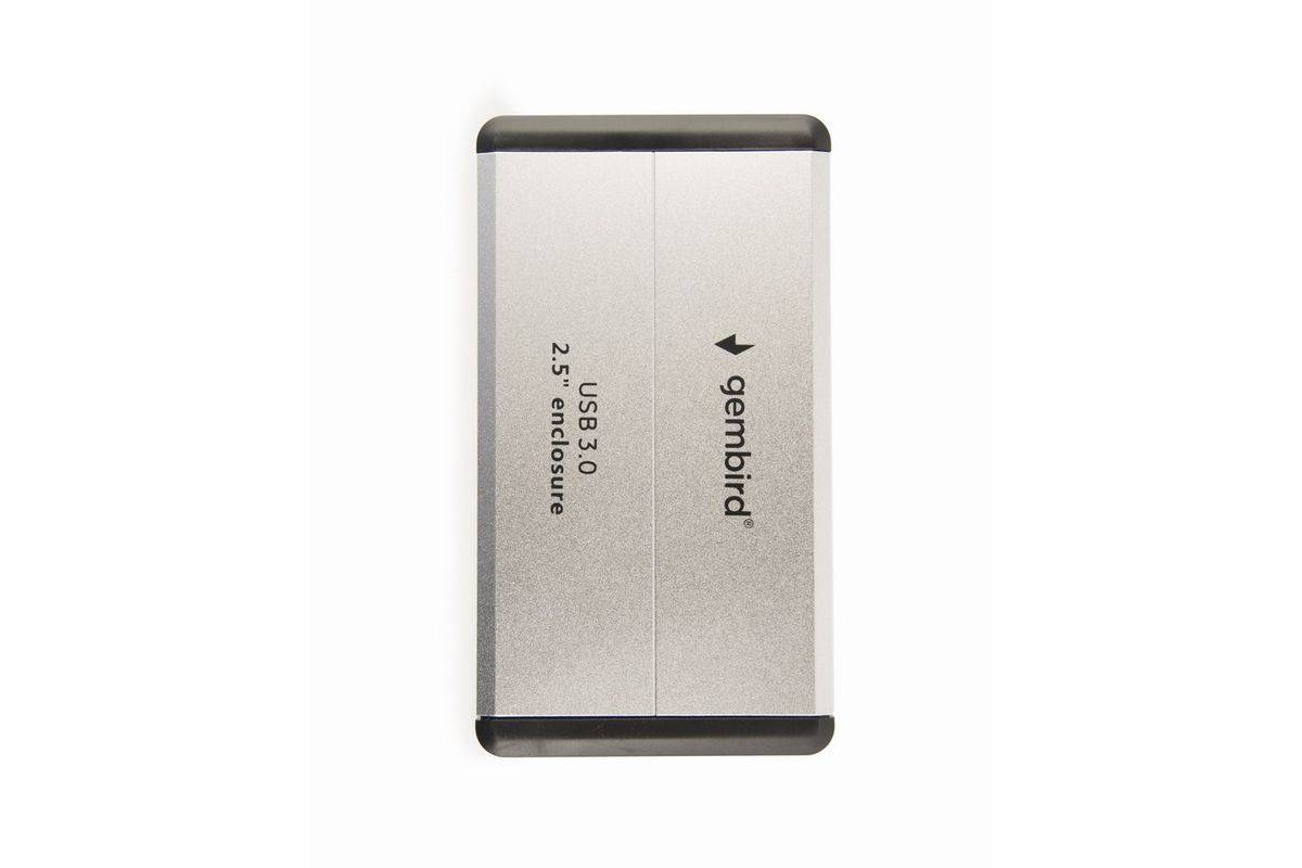 GEMBIRD EE2-U3S-2-S Behuizing voor schijven: 2,5"; USB 3.0; aluminium; zilver - 1 stuk-2