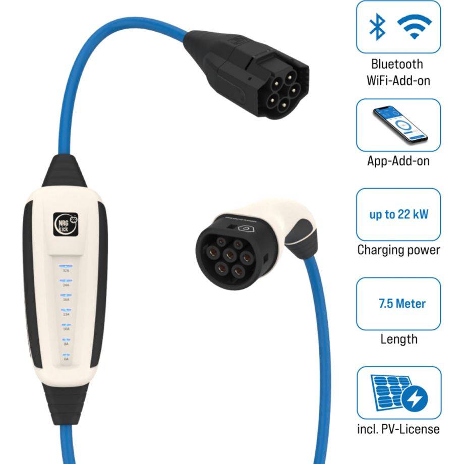 NRGkick 32A Pure voor PV-gebruikers 7,5m Standaard WLAN-0