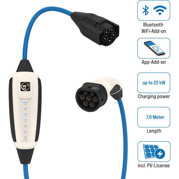 NRGkick 32A Pure voor PV-gebruikers 7,5m Standaard WLAN