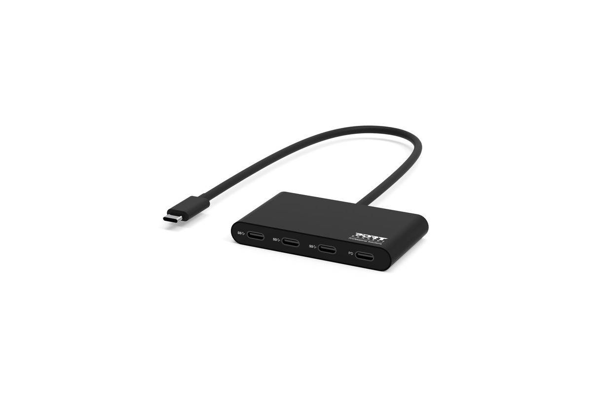 PORT Designs 900147 USB-C (USB 3.2 Gen 2) multiport hub 5 poorten Zwart-0