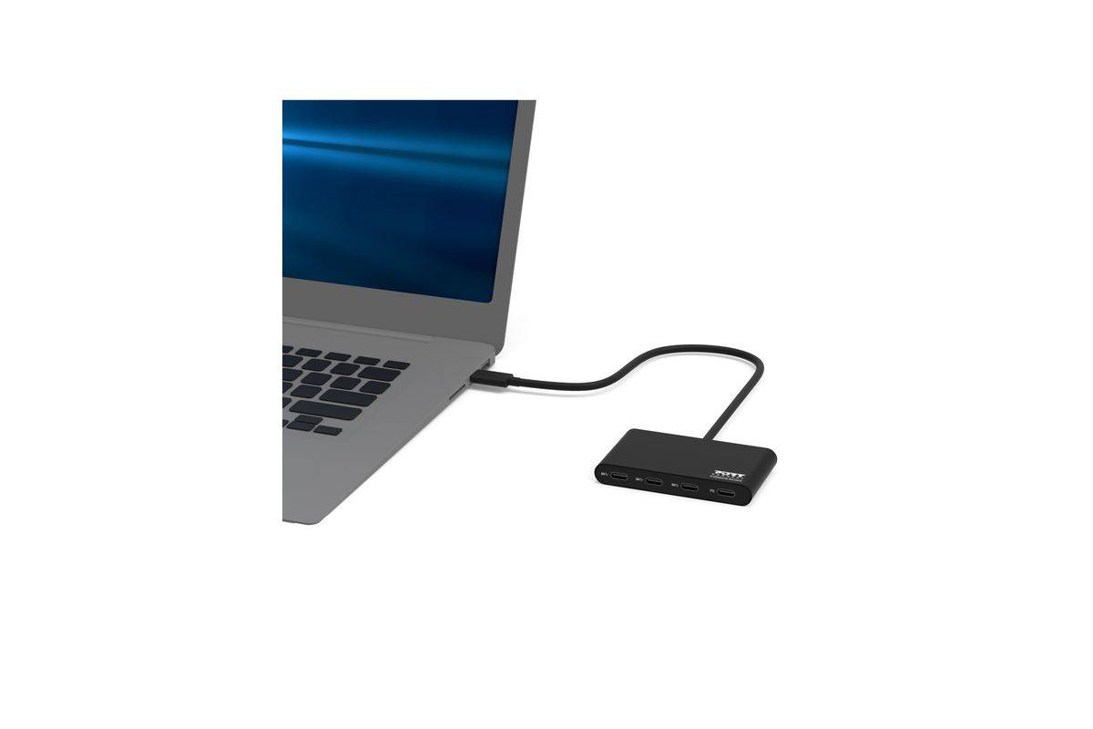 PORT Designs 900147 USB-C (USB 3.2 Gen 2) multiport hub 5 poorten Zwart-3