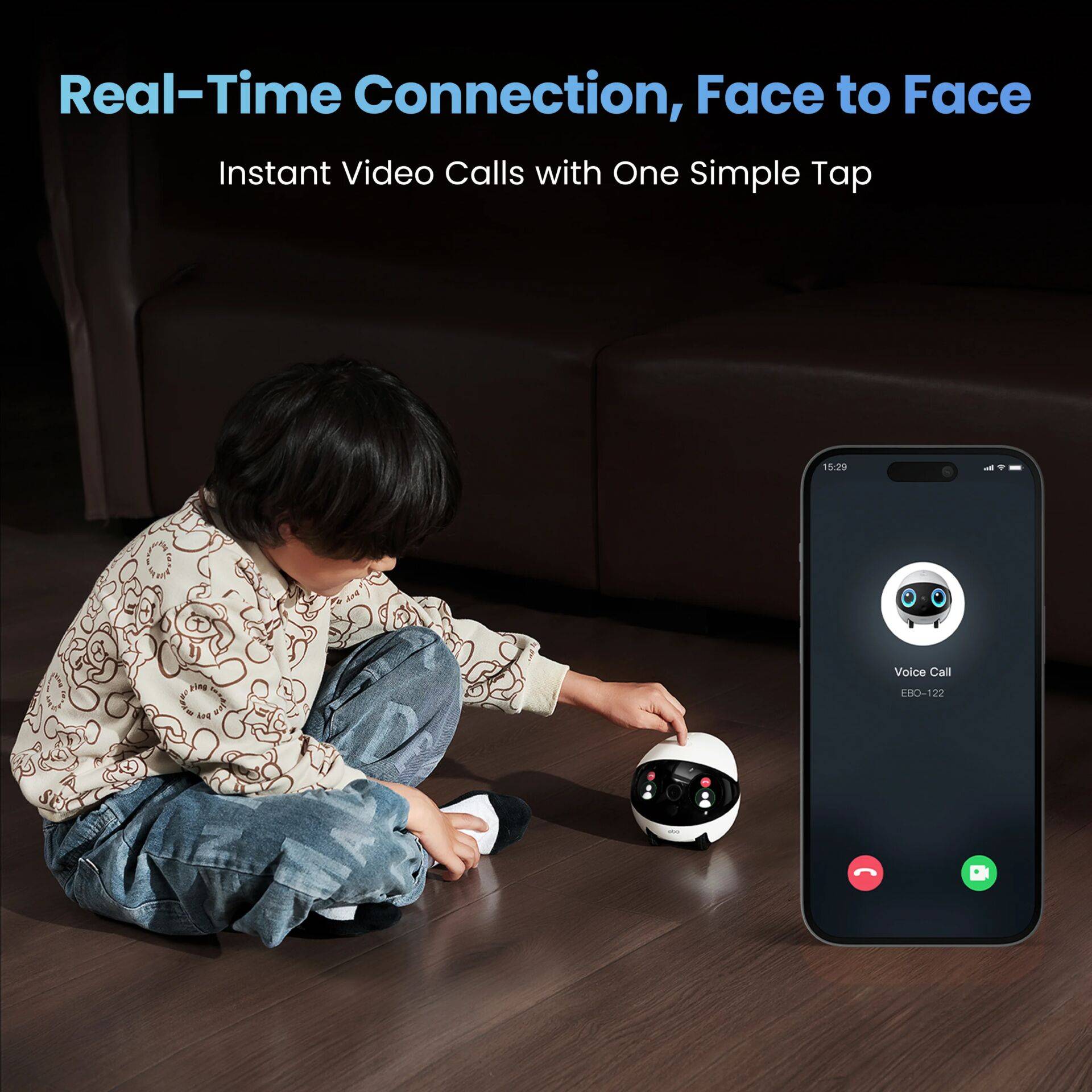 Enabot EBO Air 2 Plus huisdierrobot met 3K-camera, wit-1