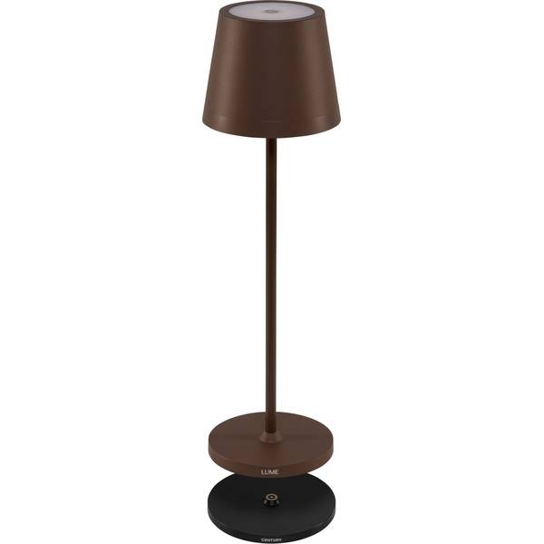 Century LED-tafellamp LUME Plus cortenstaal 2,2W 2700K dimbaar. IP54