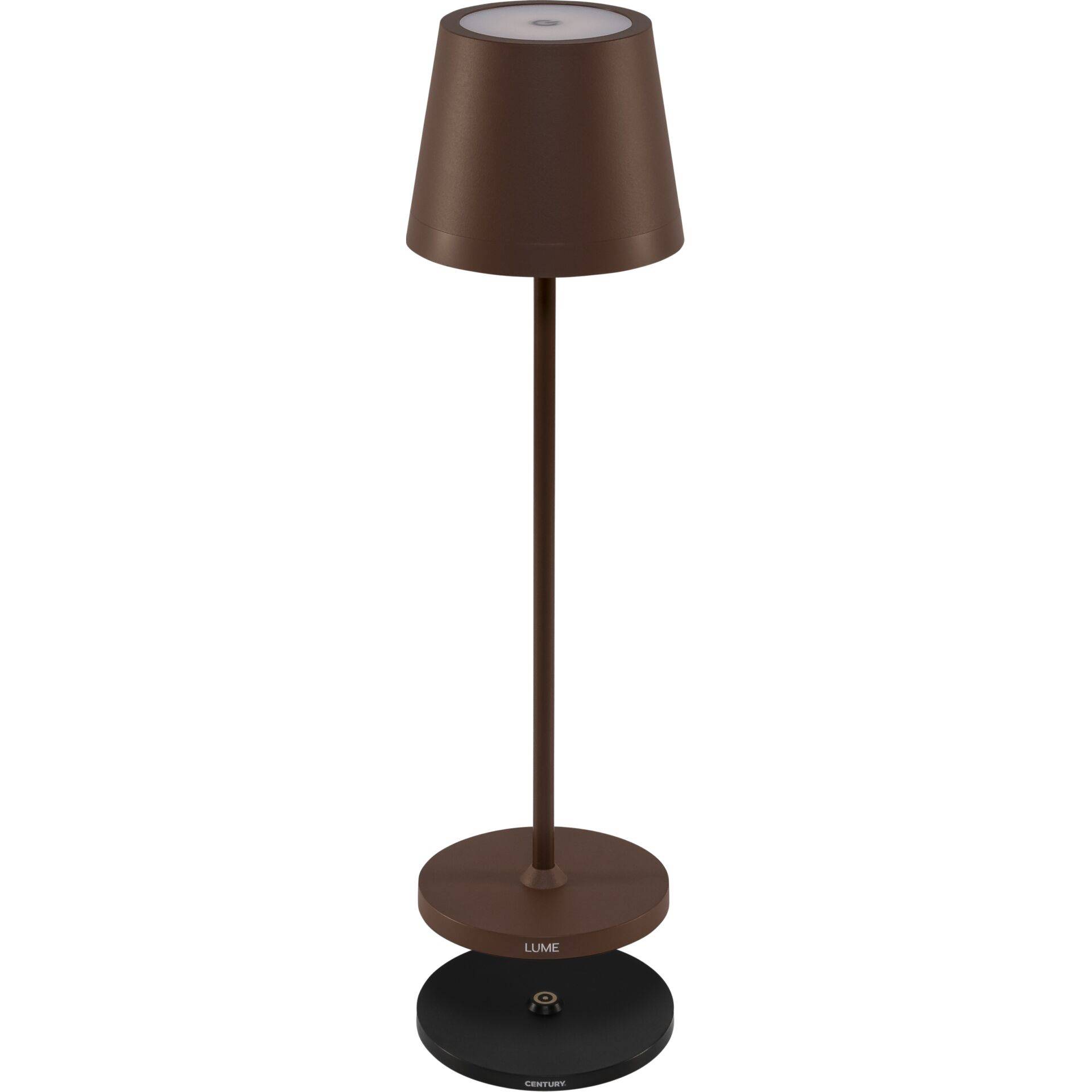 Century LED-tafellamp LUME Plus cortenstaal 2,2W 2700K dimbaar. IP54-0