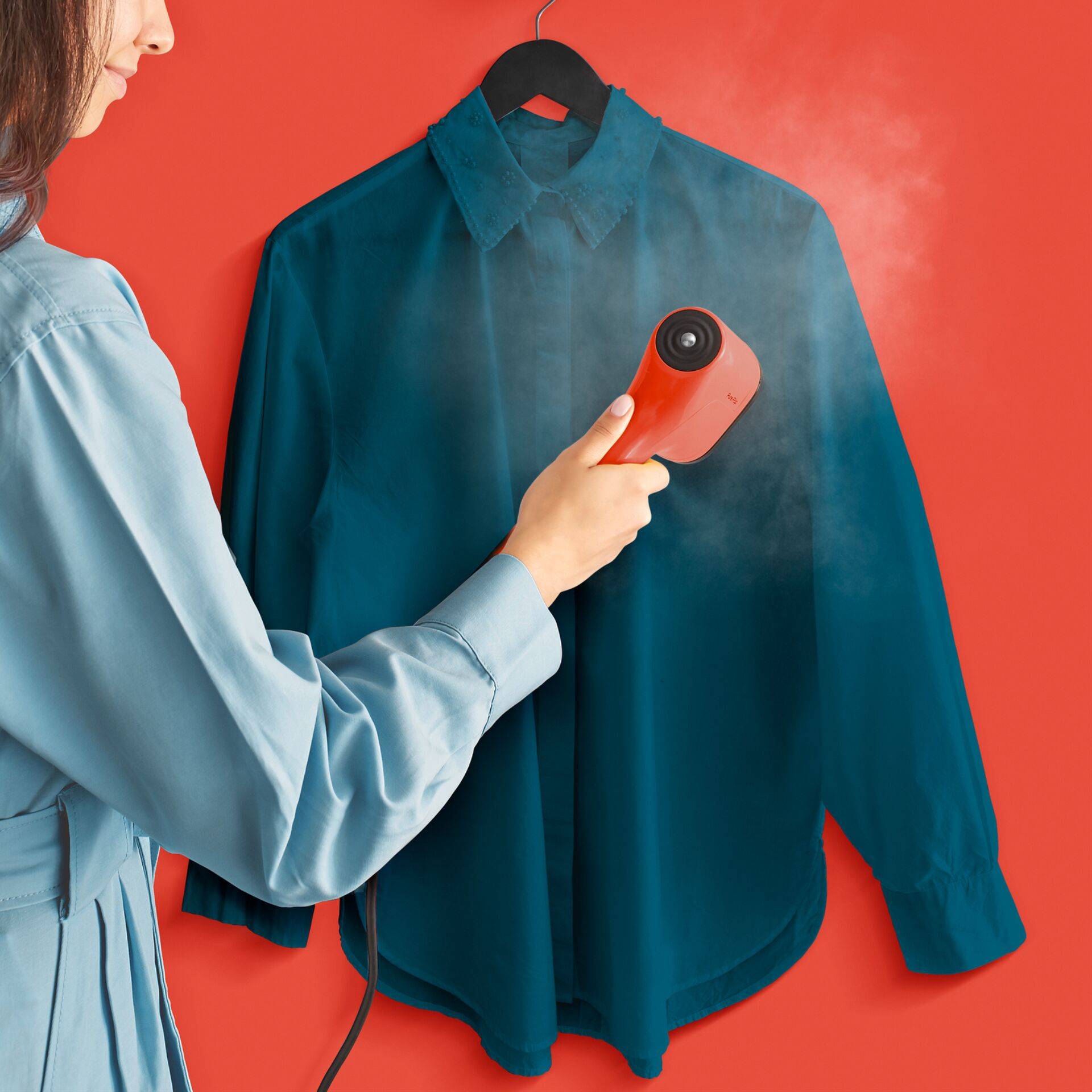 Tefal DT 2022 Pure Pop Garment Steamer coral-1