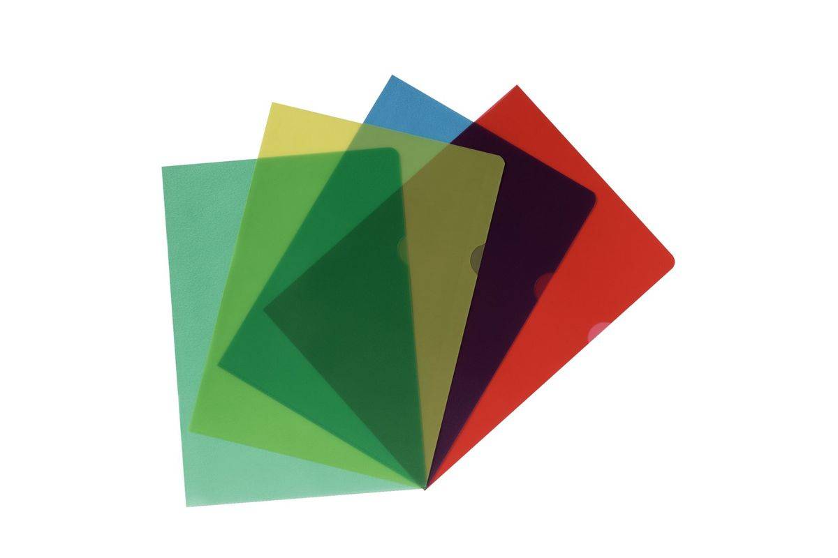 Herlitz Archiefmap A4 korrelig kleur gesorteerd 20 stuks-0