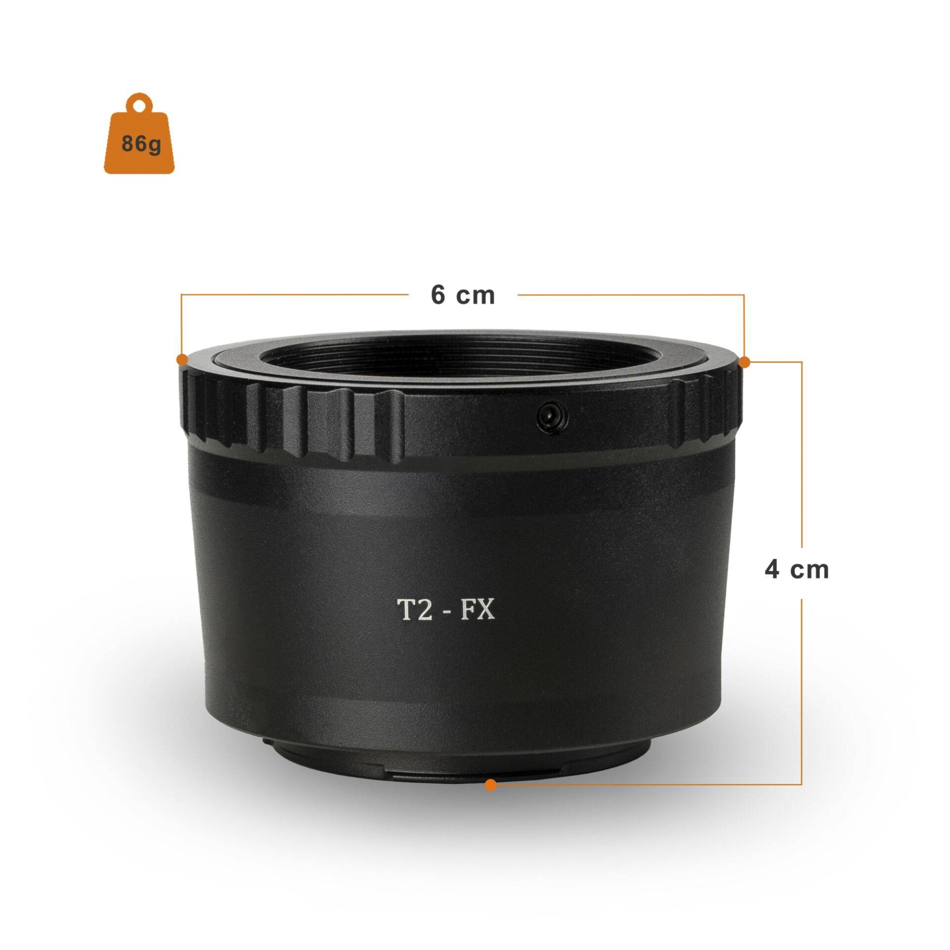 Walimex pro T2 objectief op Fujifilm X-1