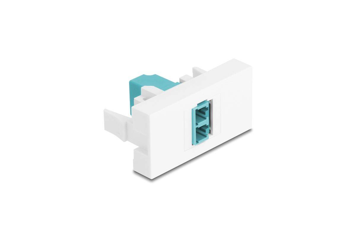 Delock Easy 45 Module LC Duplex female to LC Duplex female white / aqua-0