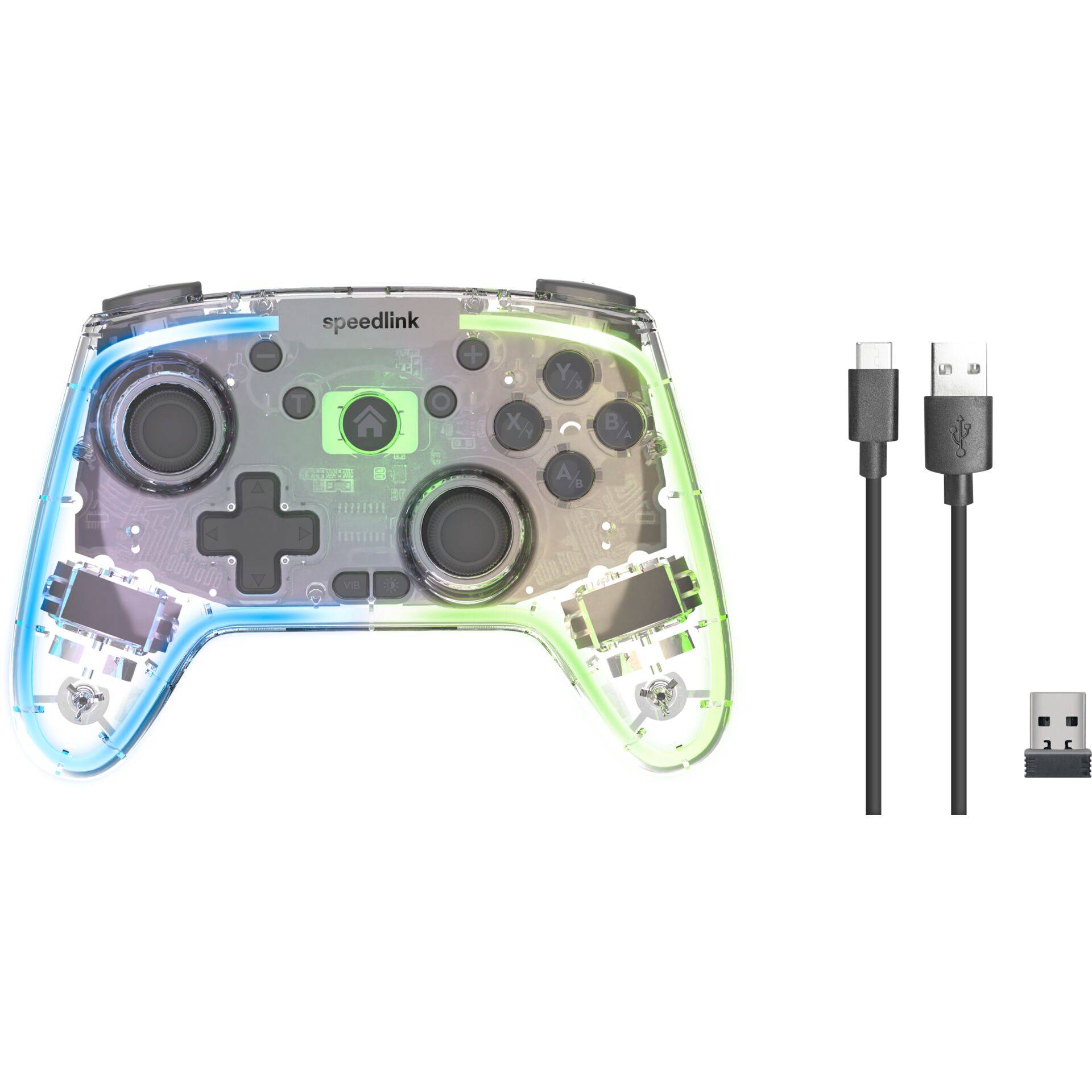 Speedlink RAIT NX RGB Gamepad Draadloos/Bedraad PC/Android/Switch-0