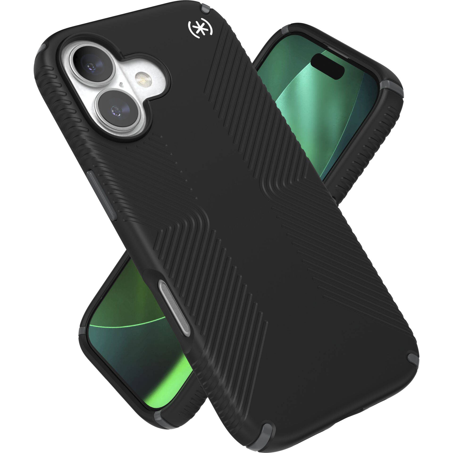 Speck Presidio2 Grip Case iP 17 Black/Slate Grey/White-1
