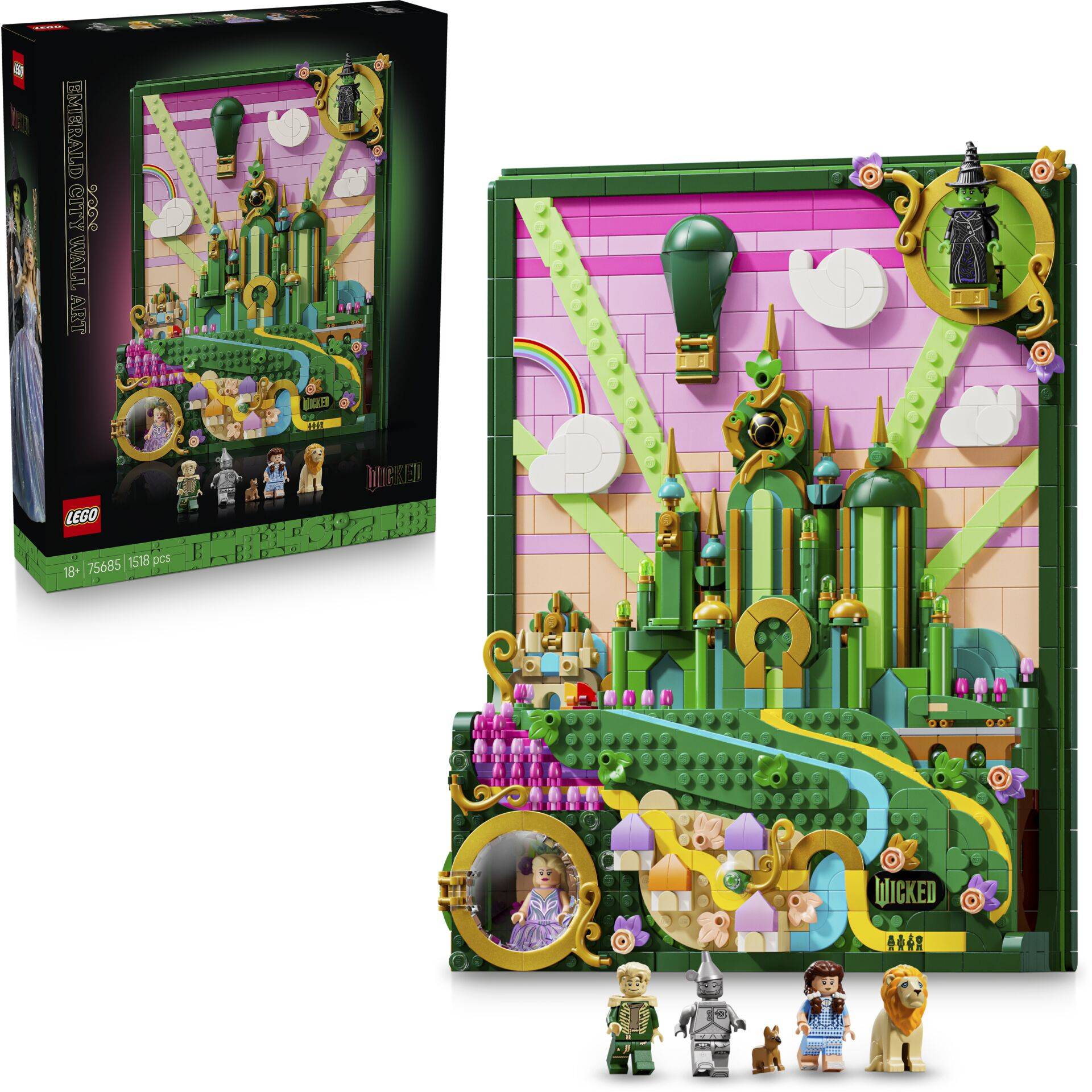 LEGO Wicked 75685 Emerald City muurkunst-1