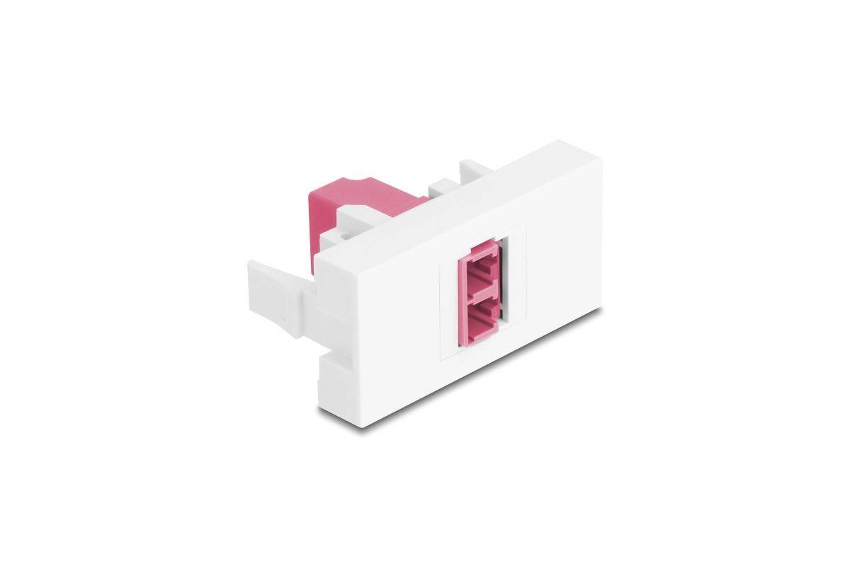 Delock Easy 45 Module LC Duplex female to LC Duplex female white / violet-0