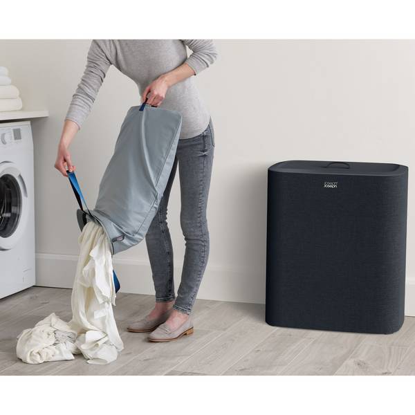 Joseph Joseph Tota Trio grijze wasmand van 90 liter