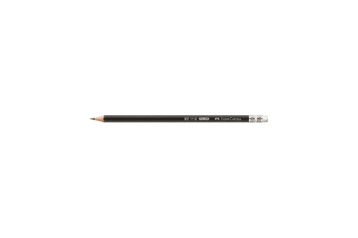 FABER-CASTELL potlood 1112 met rubberen punt HB 12er-0