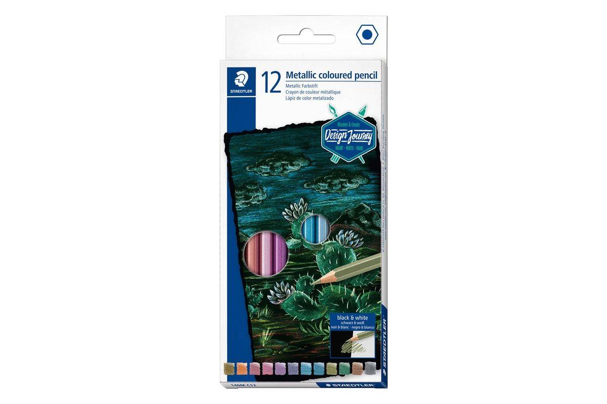 STAEDTLER "Design Journey" kleurpotloden metallic 12-set FSC retail-0