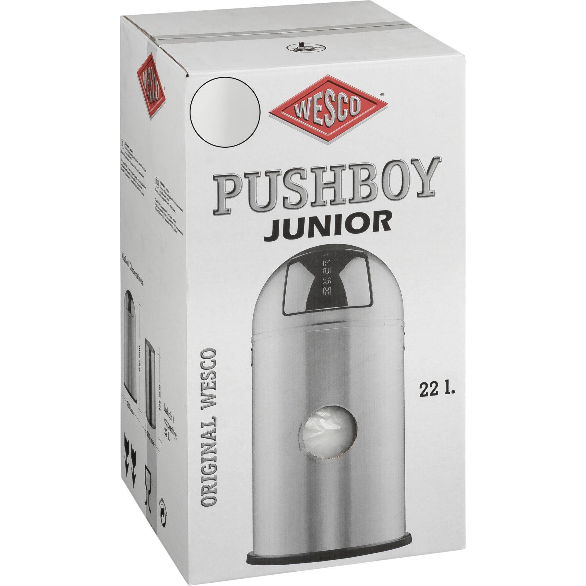 WESCO Pushboy Jr. 22l matzwart-0