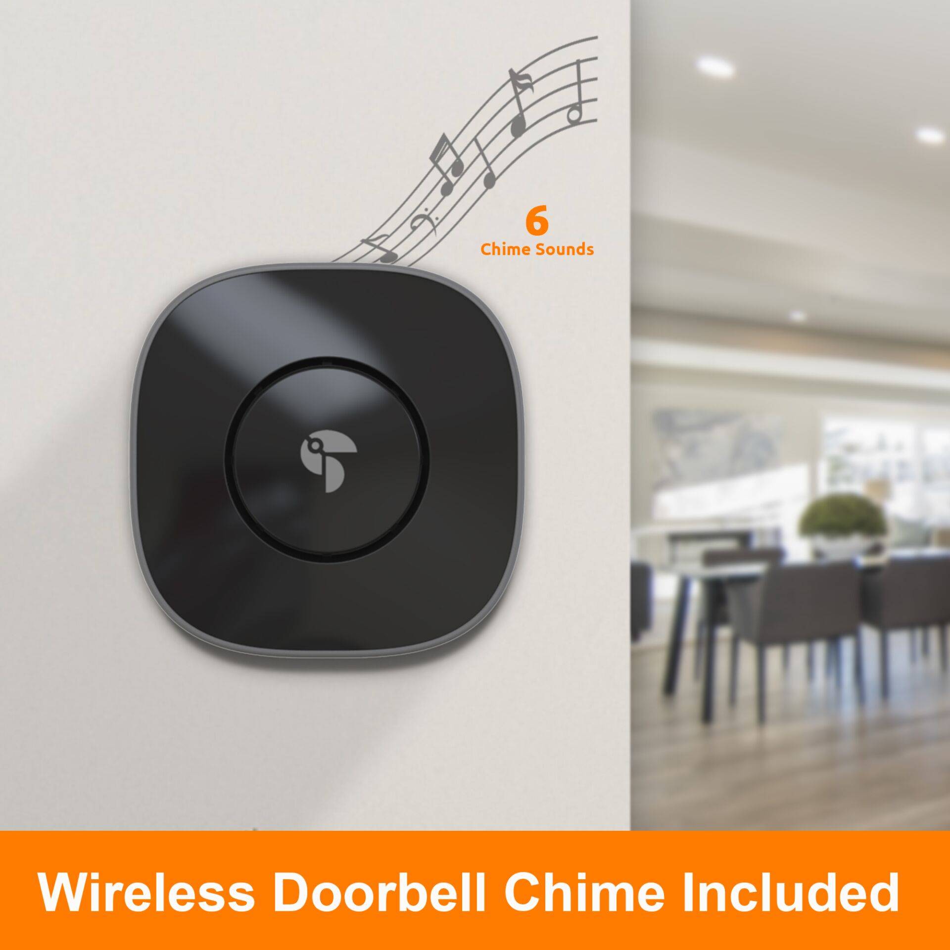 Toucan Wireless Video Doorbell with Chime V3-2