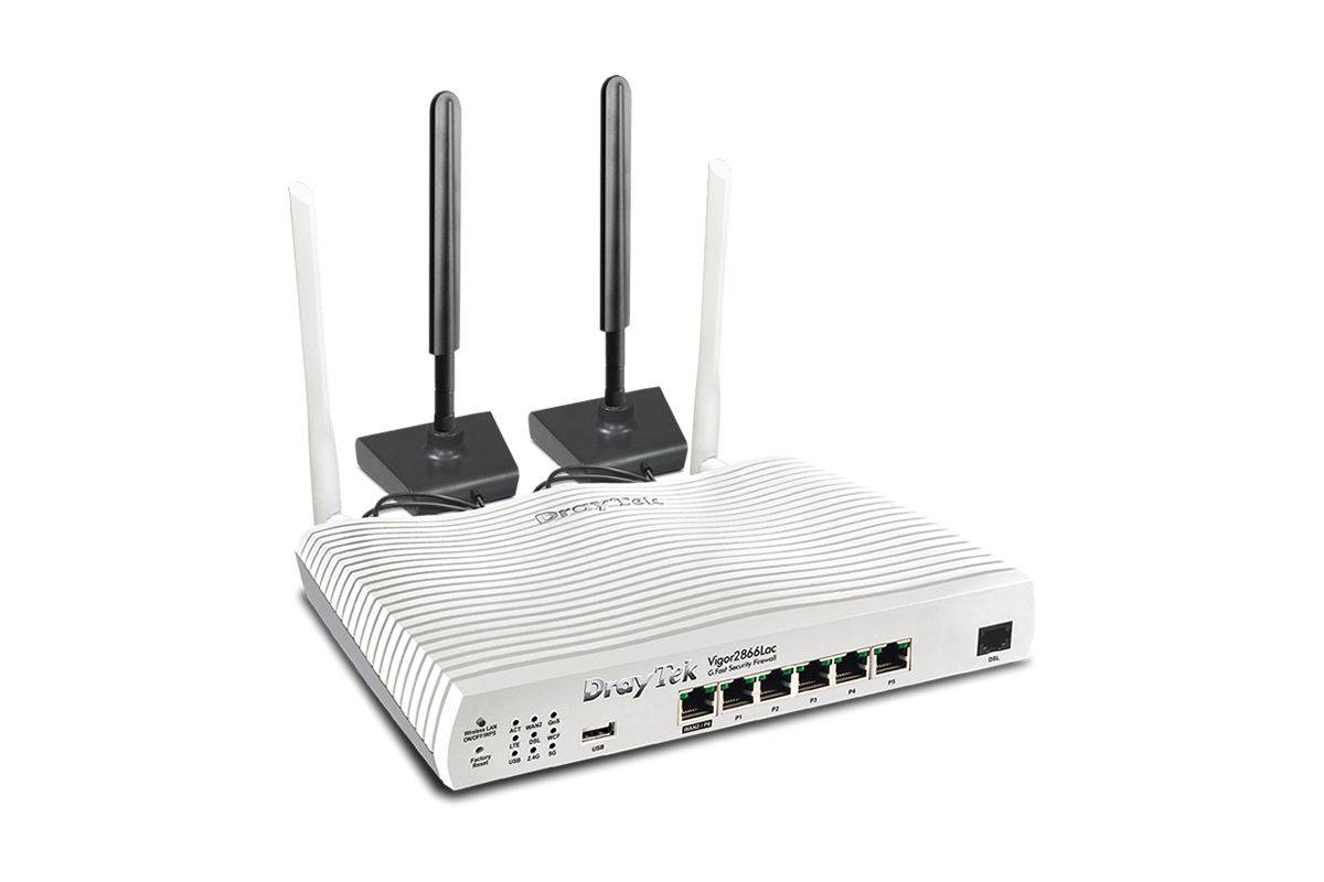 Draytek Vigor 2866L draadloze router Gigabit Ethernet Dual-band (2,4 GHz / 5 GHz) 4G Wit-0