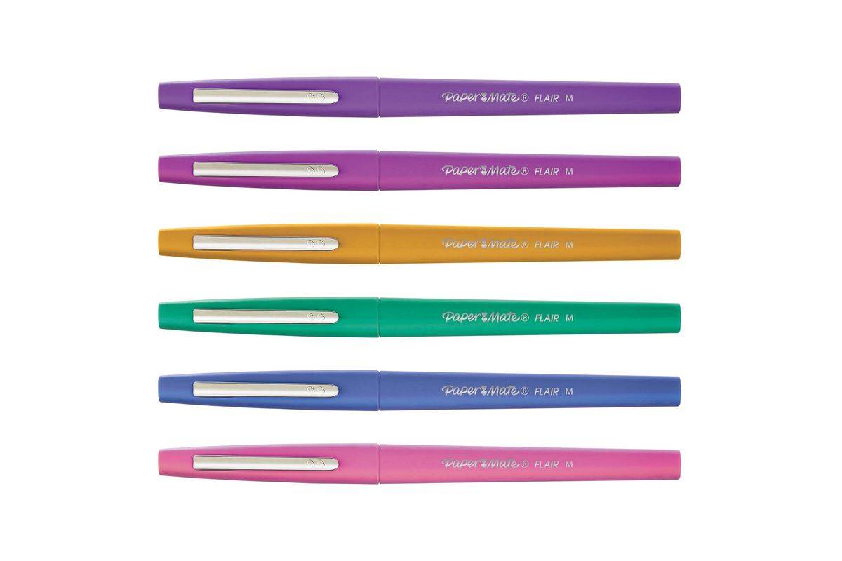 Fineliner Paper Mate Flair Candypop assorti 1.0mm blister à 6 stuks-1