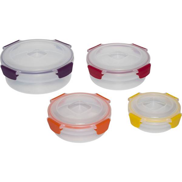 Joseph Joseph Nest Lock 8-delige set voedselbewaarcontainers, rond en E