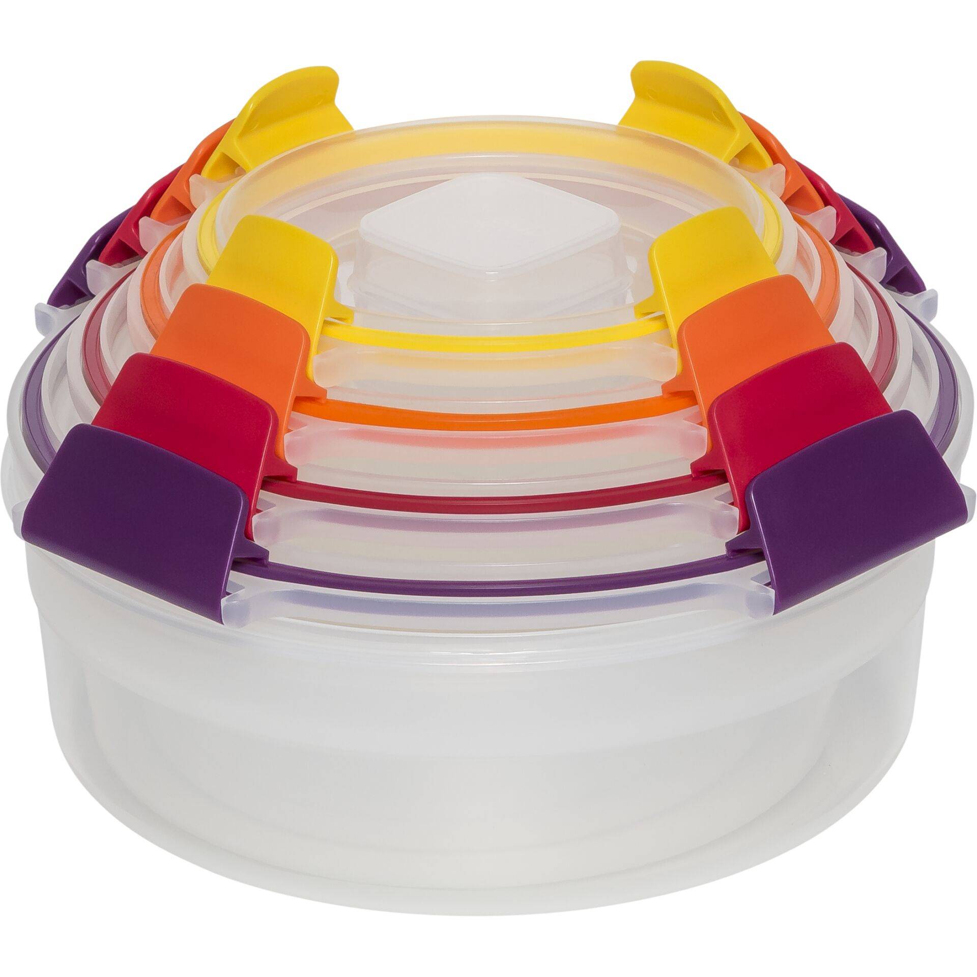 Joseph Joseph Nest Lock 8-delige set voedselbewaarcontainers, rond en E-1