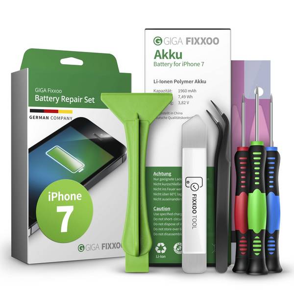 GIGA Fixxoo complete batterijset voor iPhone 7