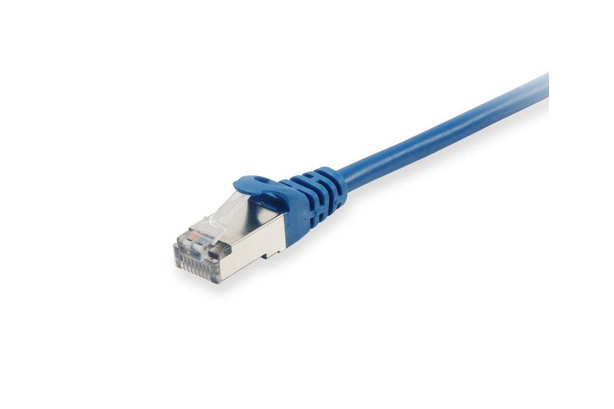 Equip patchkabel Cat6 S/FTP 2xRJ45 10,00m blauw LSZH polybag-1