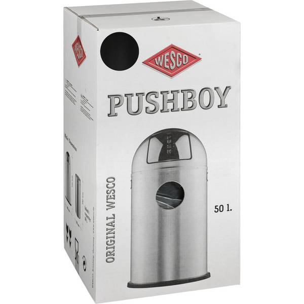 WESCO Pushboy 50l zwart mat