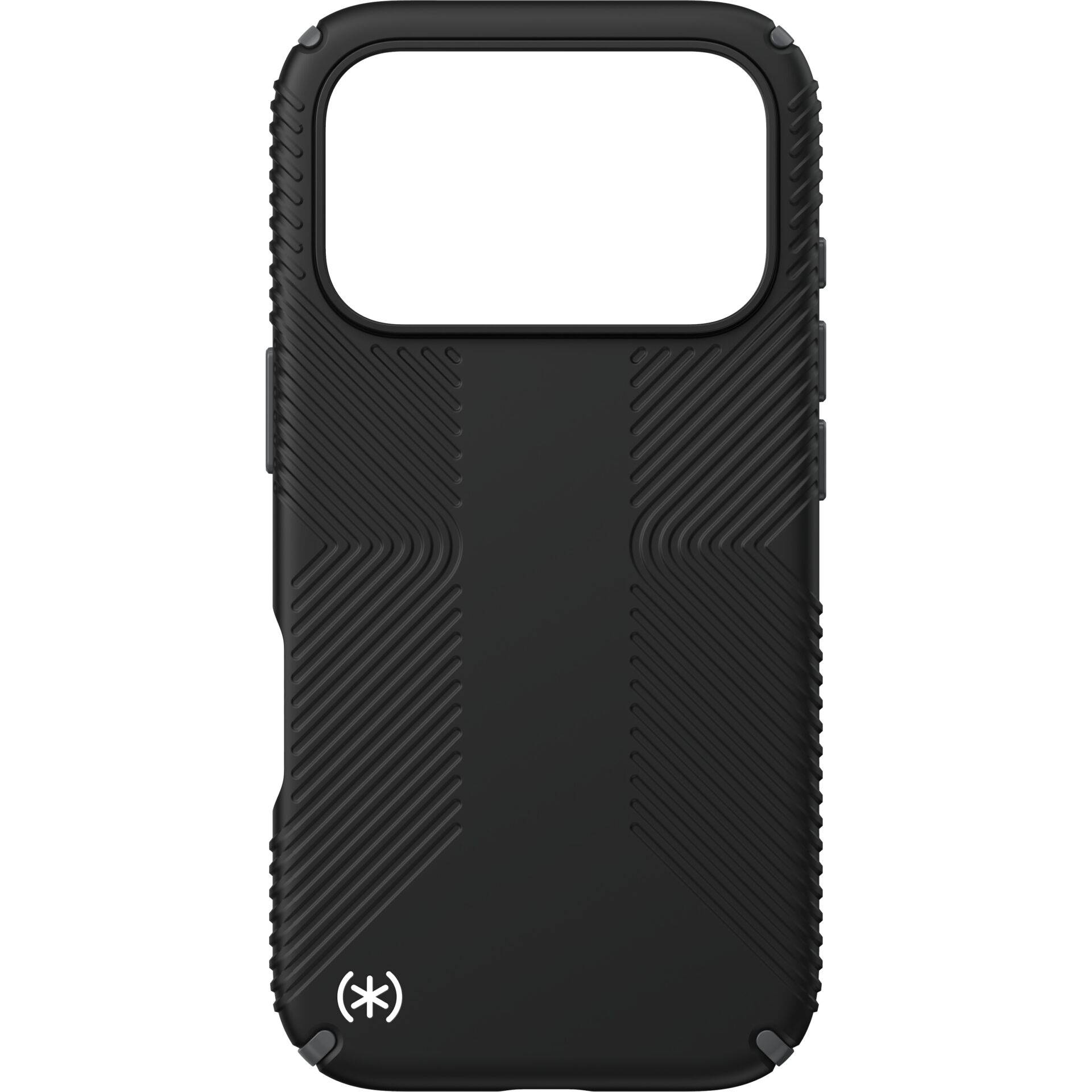 Speck Presidio2 Grip Case voor iPhone 17 Pro in zwart/leigrijs/wit-0