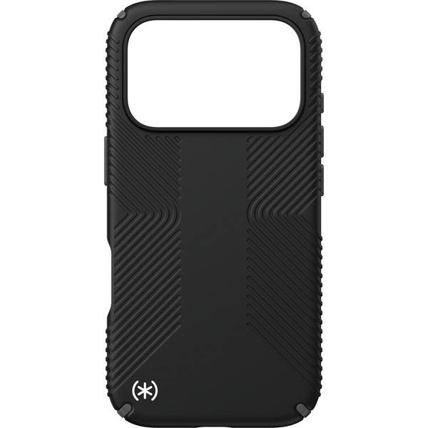 Speck Presidio2 Grip Case voor iPhone 17 Pro in zwart/leigrijs/wit