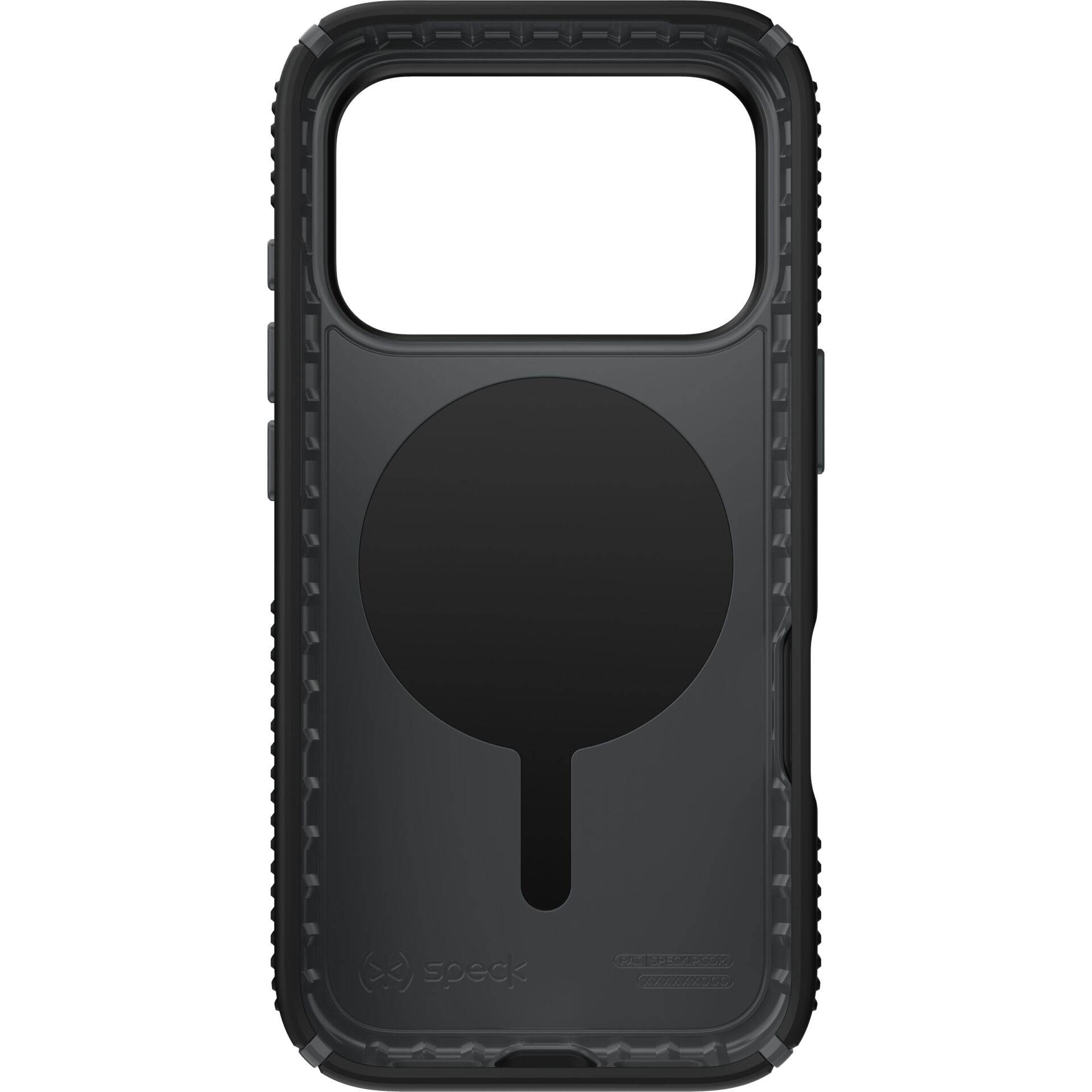 Speck Presidio2 Grip Case voor iPhone 17 Pro in zwart/leigrijs/wit-1