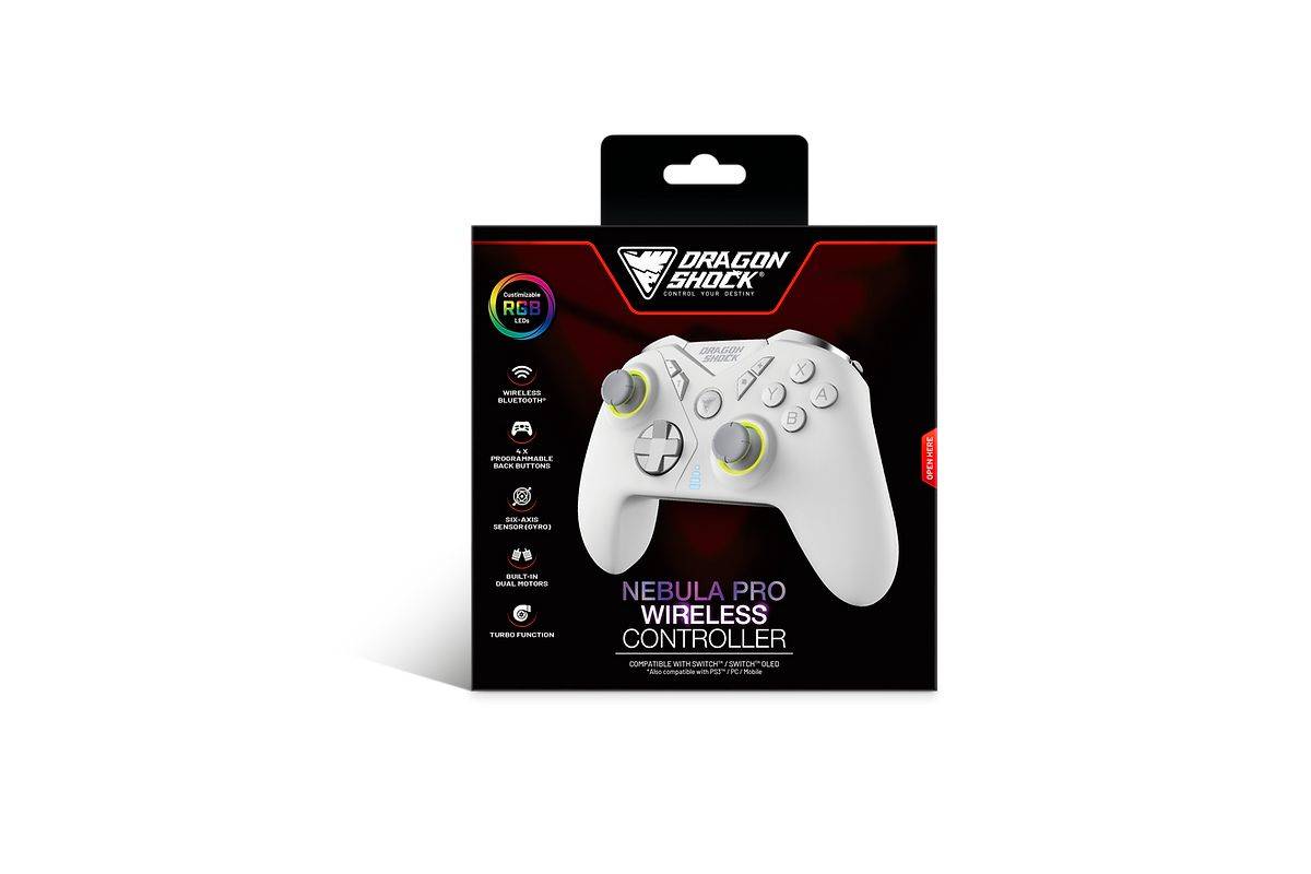 Dragonshock Controller Nebula Pro Draadloze witte schakelaar-4