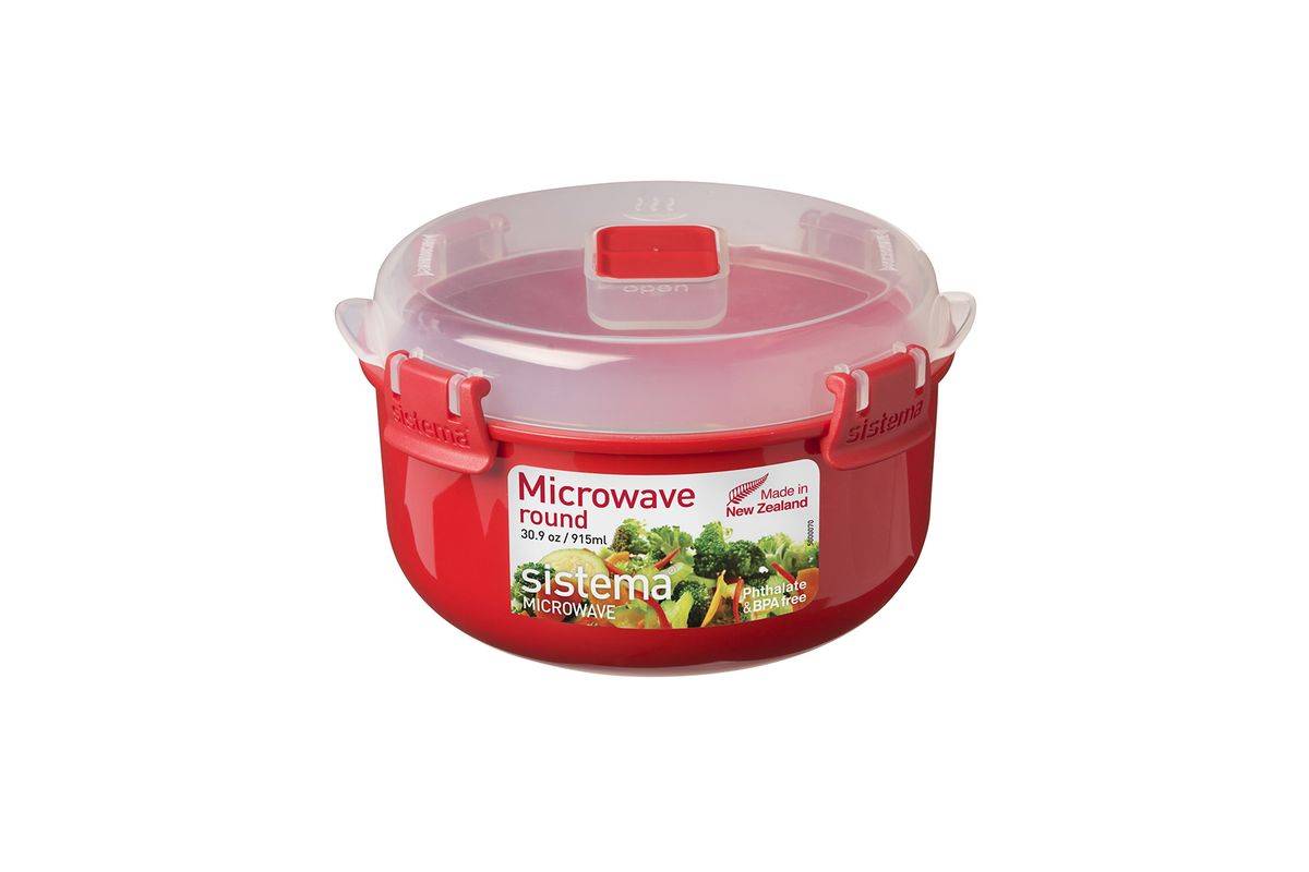 sistema magnetroncontainer rond met klep 915 ml rood-0