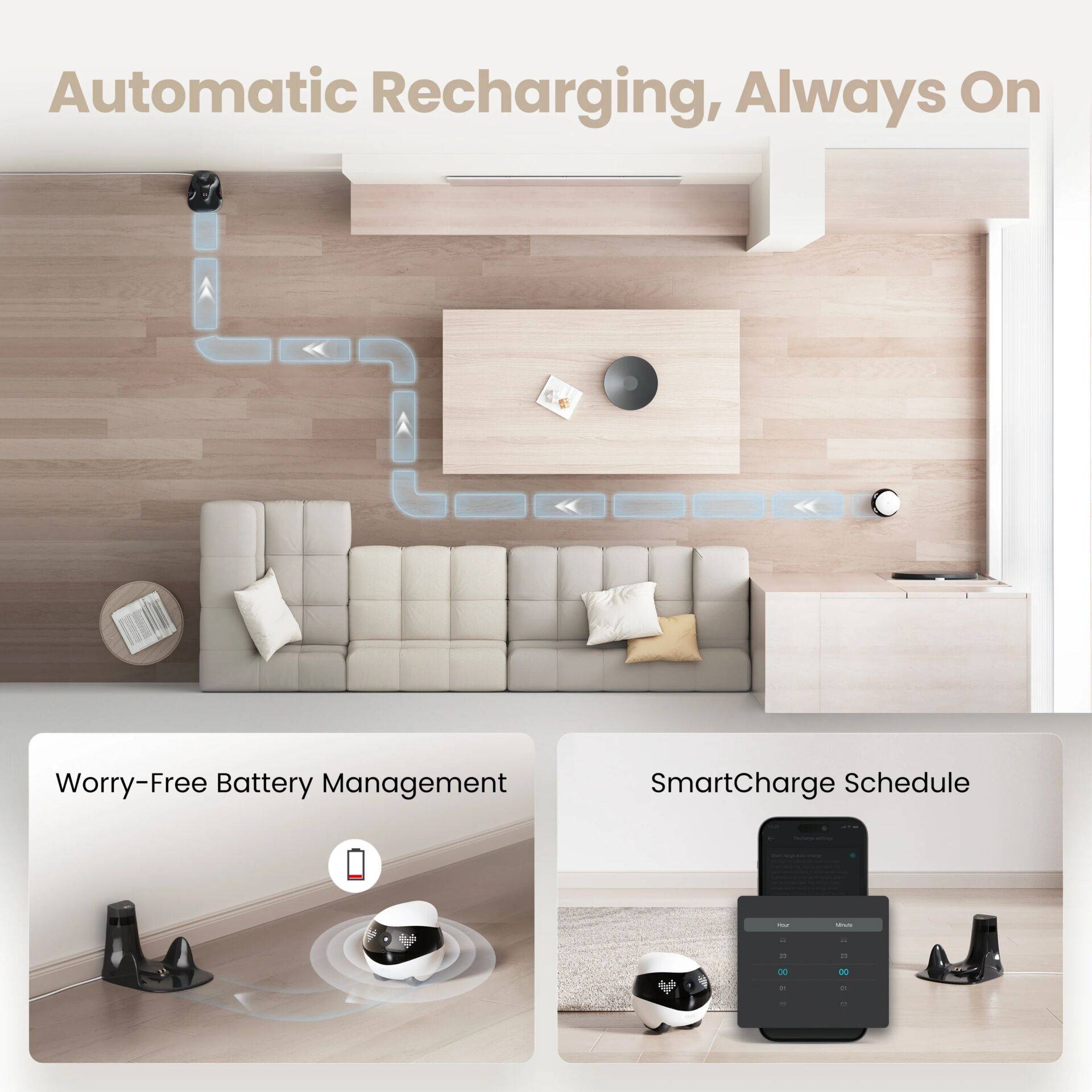 Enabot EBO Air 2 huisdierrobot met 2K-camera (wit)-1