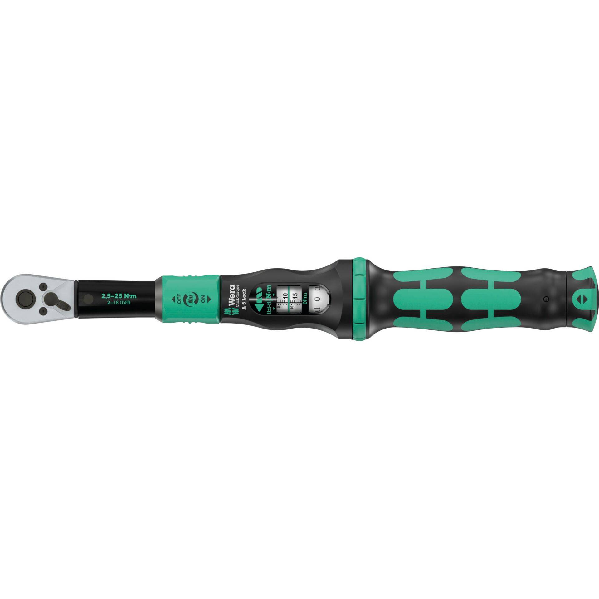 WERA WERA.05075690001 Sleutel: dynamometrische; 299mm; 2,5÷25Nm; Houder: vierkant; 1/4" - 1 stuk-0