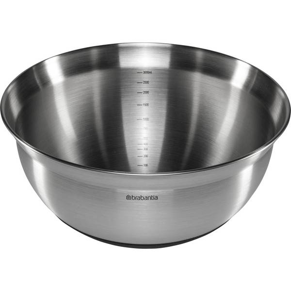 Brabantia mengkom, staal, matzwart, 3 liter (d26 cm)